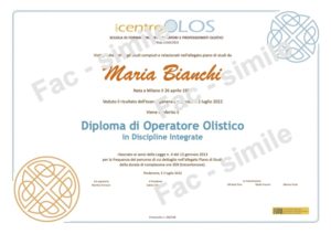 Diploma di Operatore Olistico